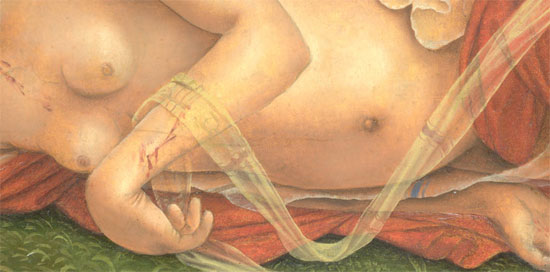 Piero di Cosimo Particolare del corpo della ninfa
