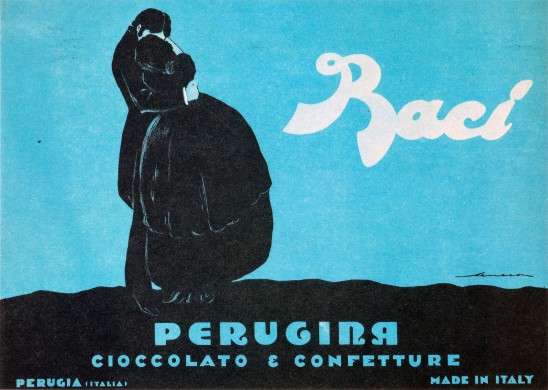 Federico-Seneca-manifesto-pubblicitario-Baci-Perugina-1922-cartacromolitografia-100-x-140-cm-Museo-nazionale-Collezione-Salce-Treviso